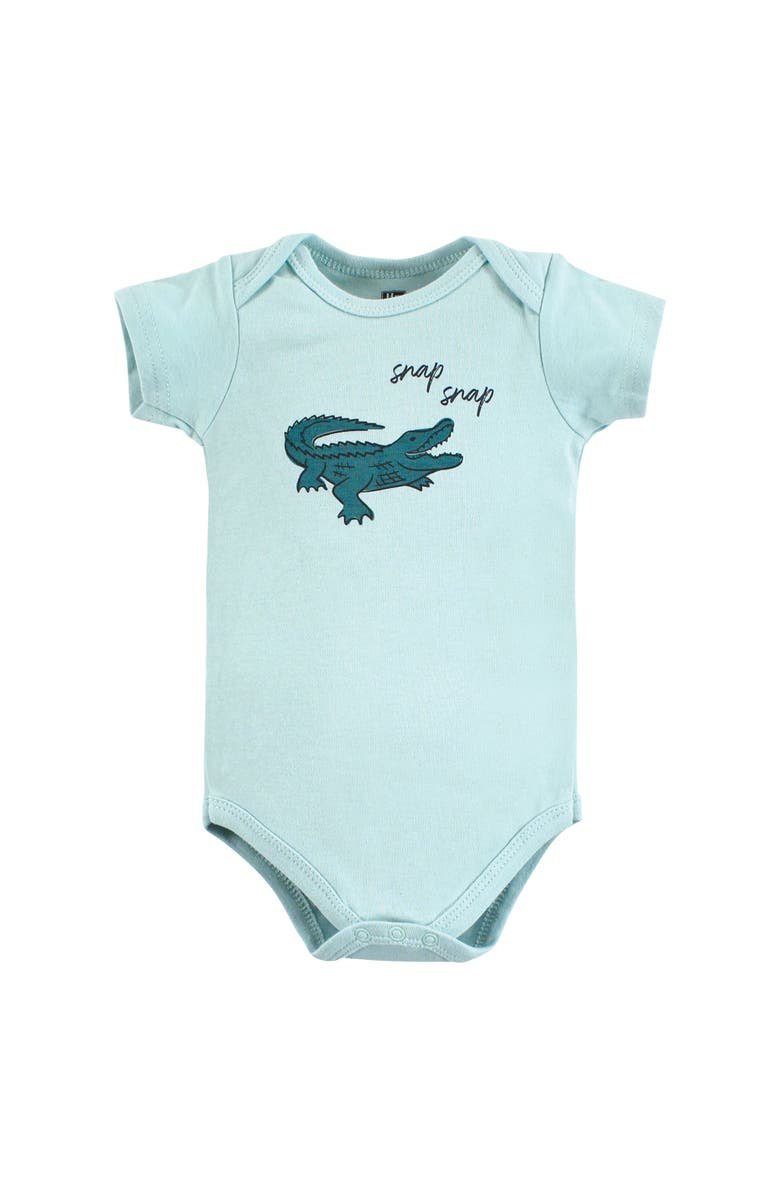 Hudson Baby All-Season Cotton One-Piece Garment Set of 3, Alternate, color, Safari Animals