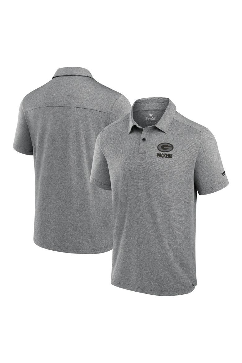 Men's Fanatics Signature Black Green Bay Packers Front Office Tech Polo Shirt, Main, color, Black