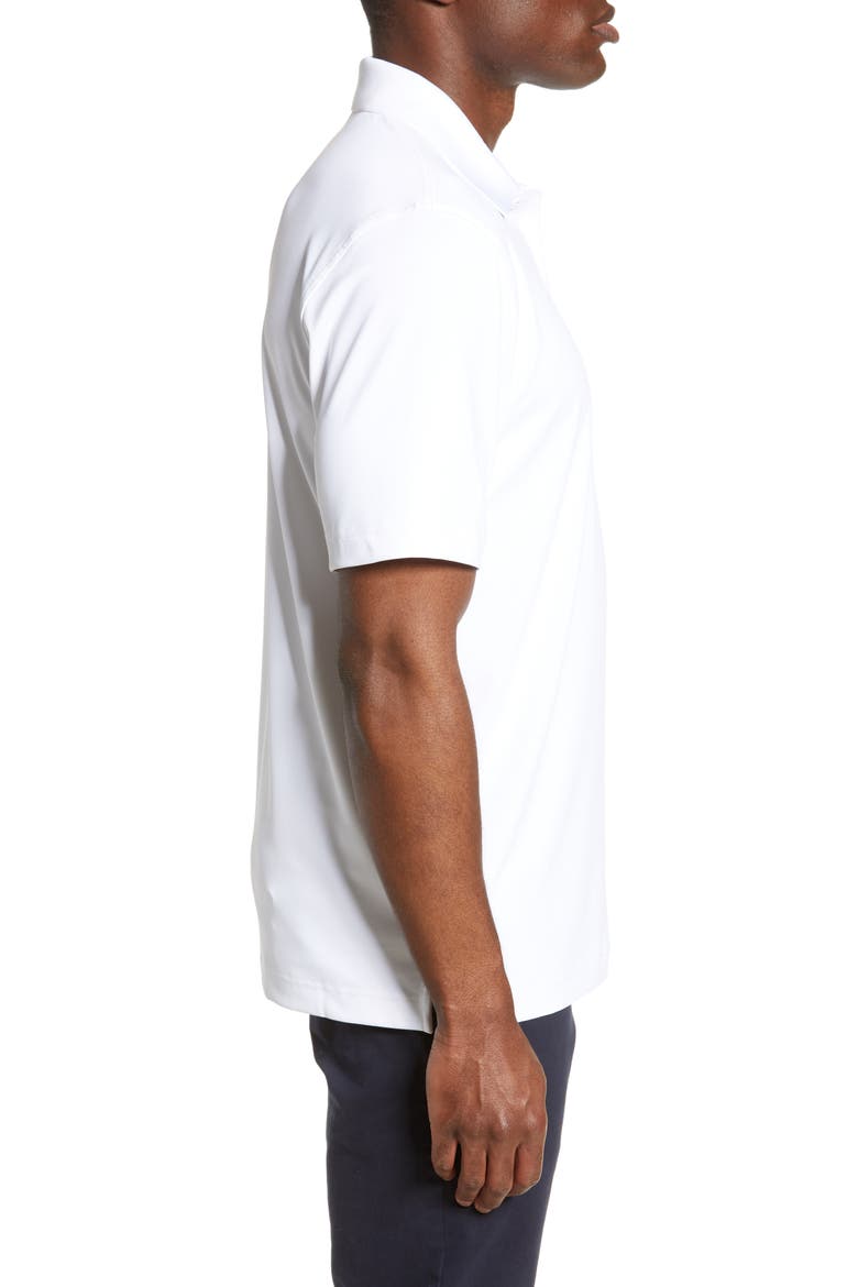 Forge DryTec Solid Performance Polo, Alternate, color, WHITE