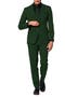Glorious Green Trim Fit Suit & Tie