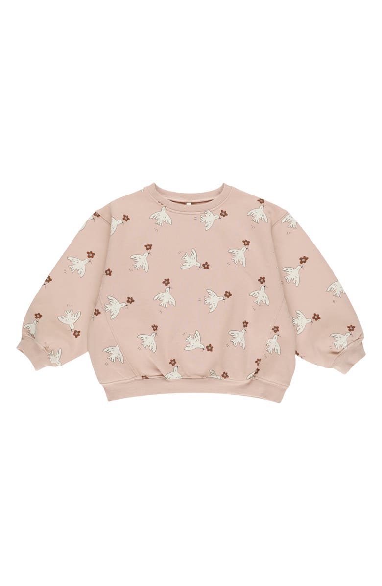 Rylee + Cru Kids' Dove Print Sweatshirt, Main, color,