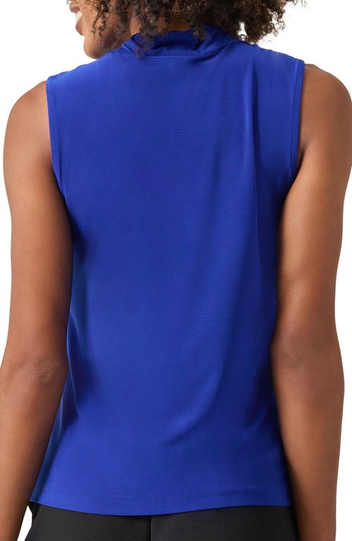 Kasper Twist Front Sleeveless Jersey Top In Royal Signature