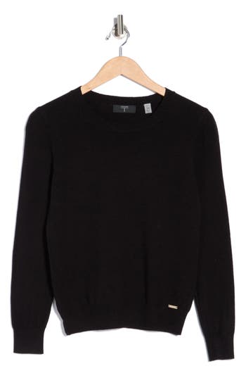 T Tahari Crewneck Sweater In Black