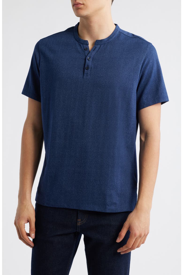 Whitley Short Sleeve Henley, Main, color, NAVY