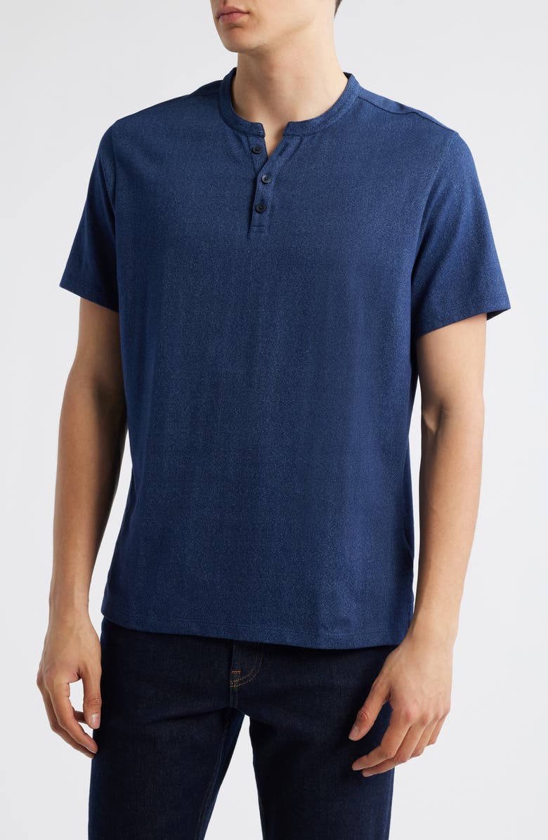 Robert Barakett Whitley Short Sleeve Henley, Main, color, Navy