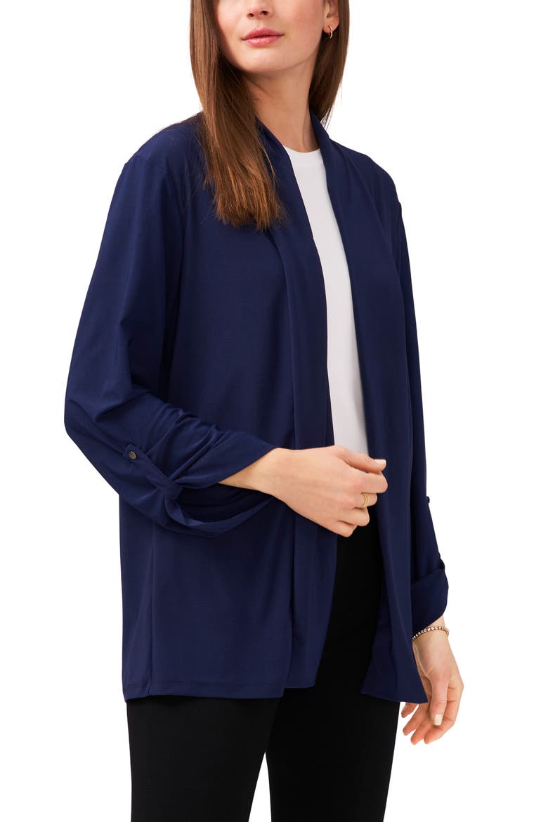 Cut & Sew Cardigan, Main, color, NAVY