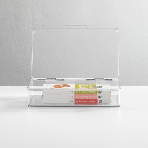 Mdesign Kitchen Pantry/fridge Storage Organizer Box In Transparent