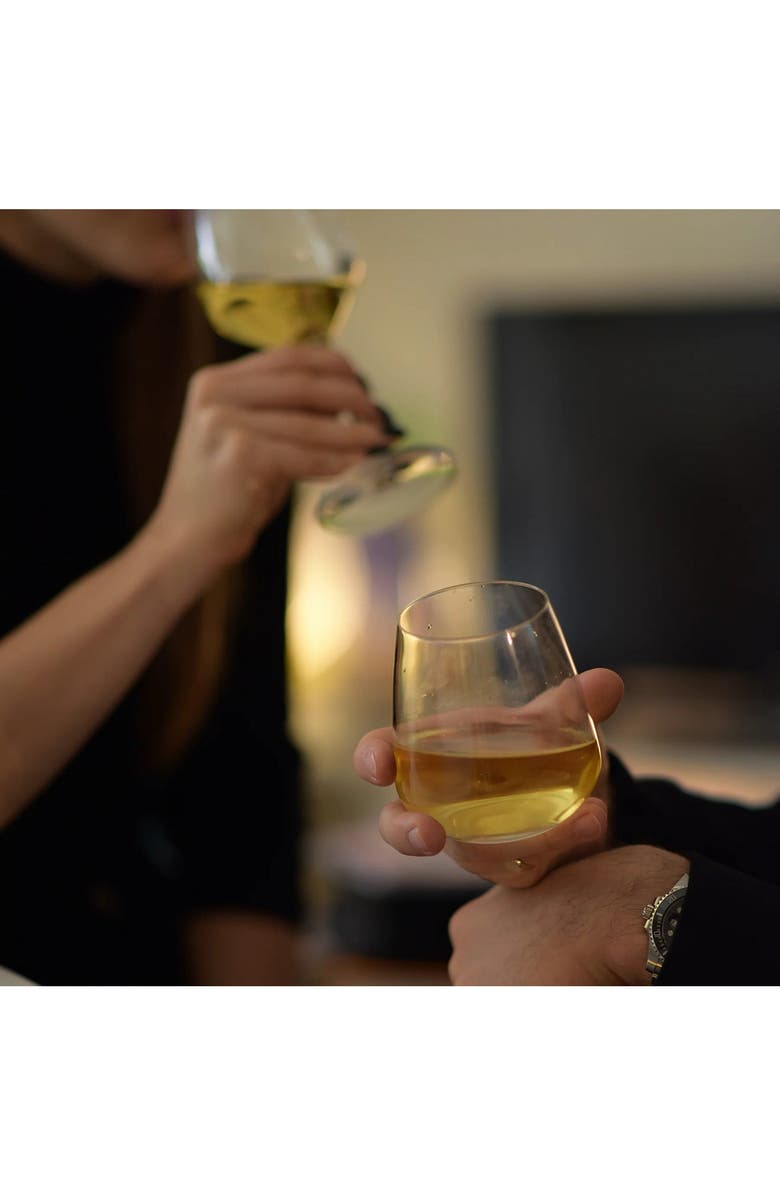 Luigi Bormioli Talismano Set of 4 Double Old Fashion Glasses, Alternate, color, Clear