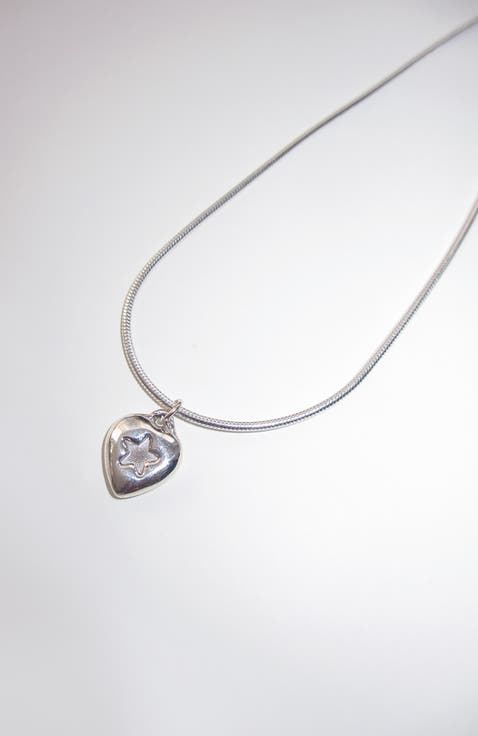 Star Heart Cable Chain Choker