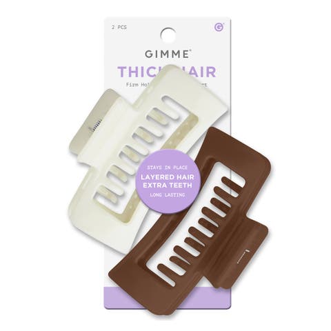 Thick Hair Extra Teeth Claw Clips