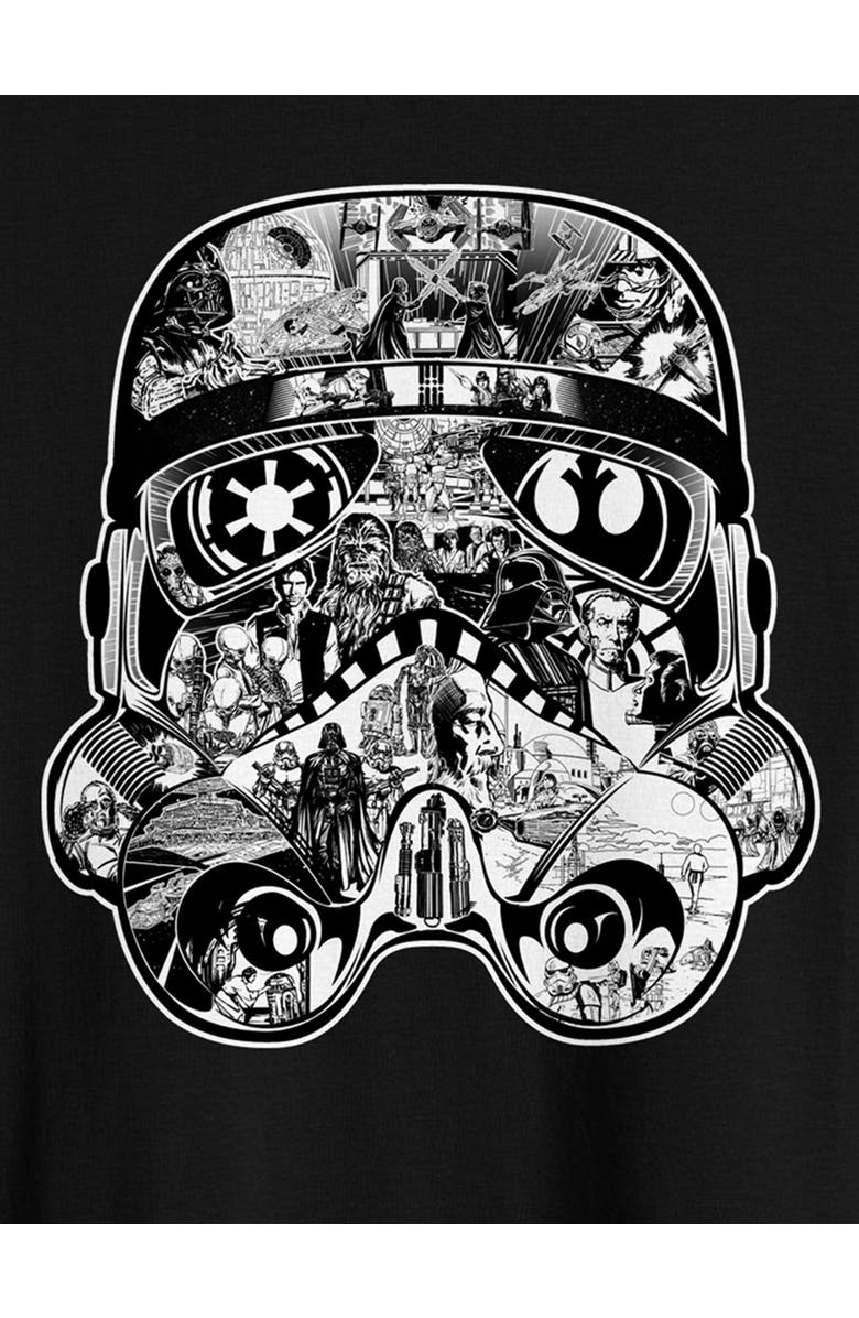 True Nation by DXL Big & Tall Star Wars Trooper Story Graphic Tee, Alternate, color, Black
