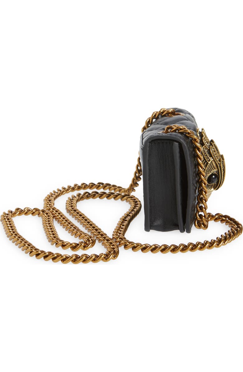 Kurt Geiger London Micro Kensington Quilted Leather Crossbody Bag, Alternate, color,