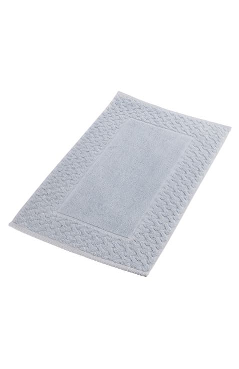 Trellis Textured Cotton Rayon Fibre Blend Bath Mat