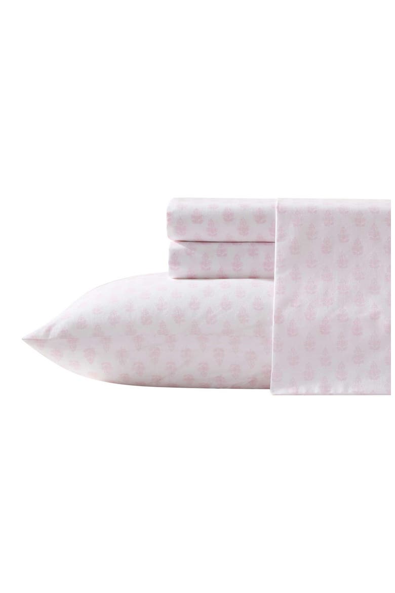 Francesca 4-Piece Cotton Sheet Set, Main, color, BRIGHT PINK