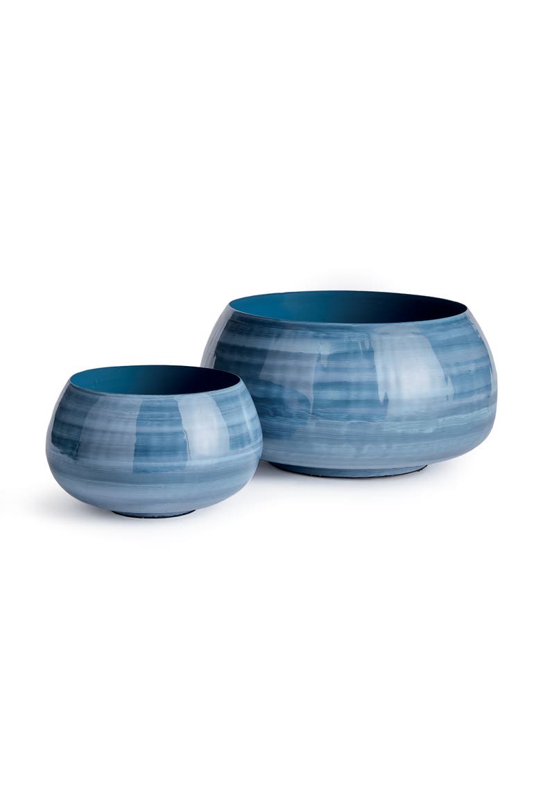 Andrey Decorative Low Bowls Set of 2, Main, color, Blue
