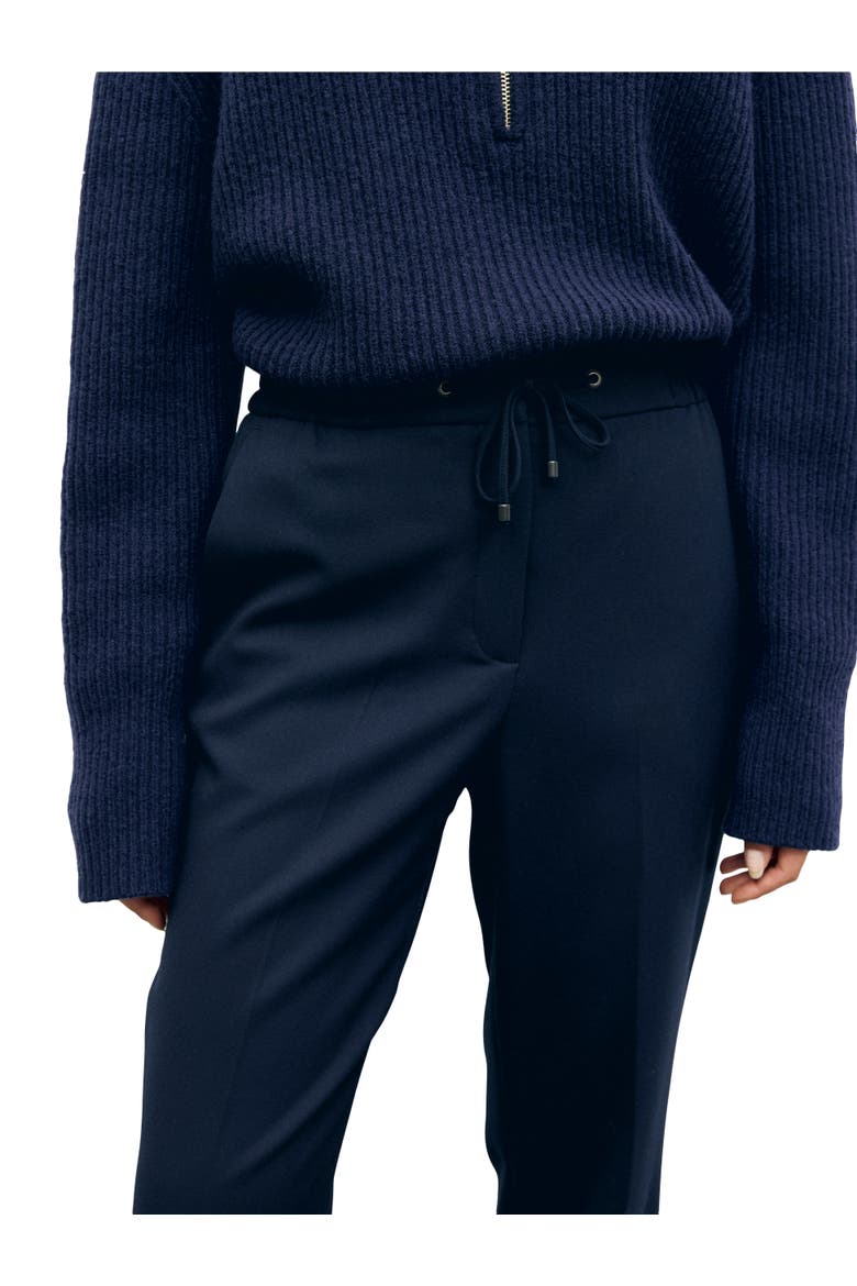 Myra Straight Leg Trousers, Alternate, color, Navy Blue