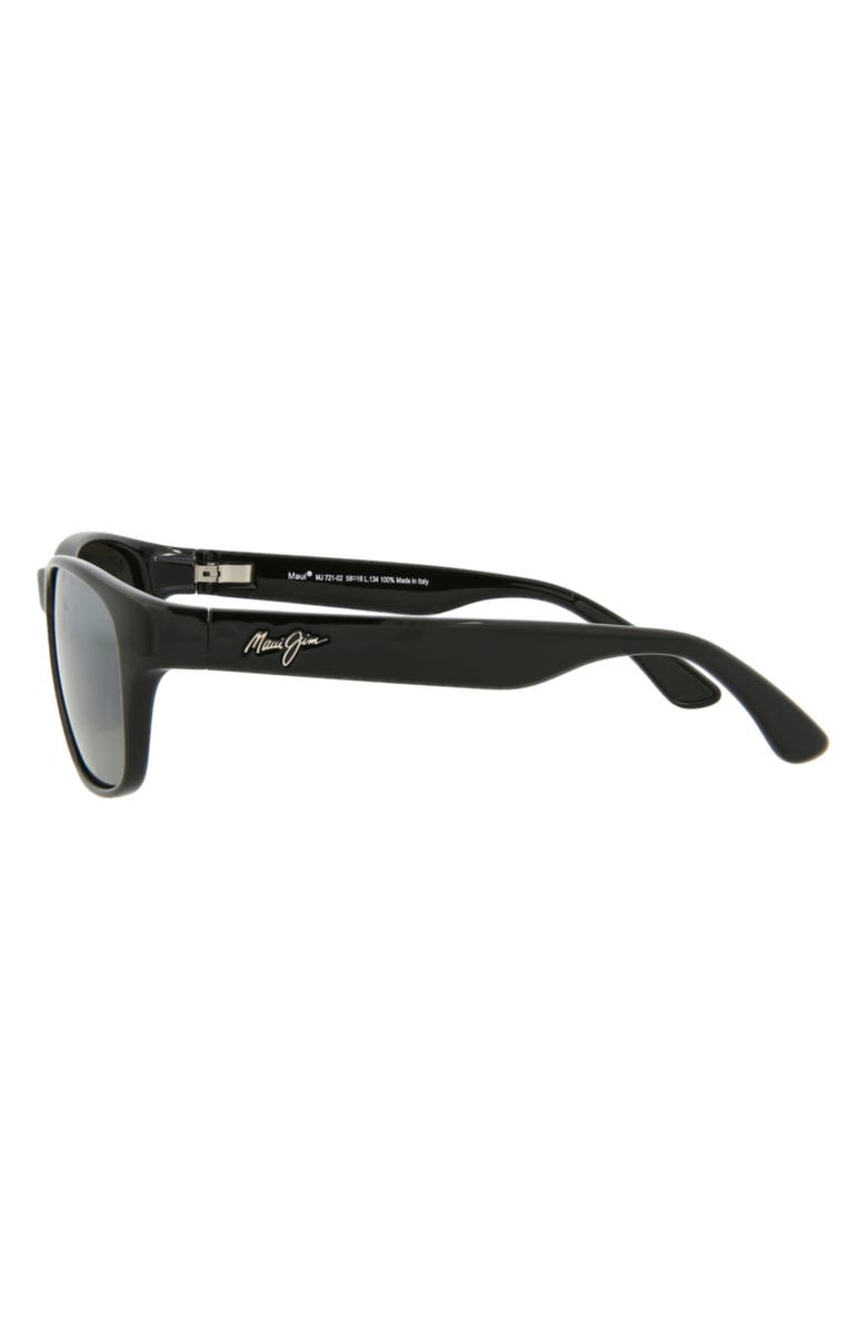 Maui Jim 58mm Rectangle Sunglasses, Alternate, color, Black Black Grey