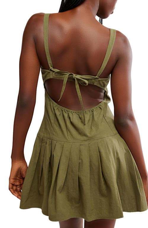 Free People Azasia Minidress In Crystal Kelp