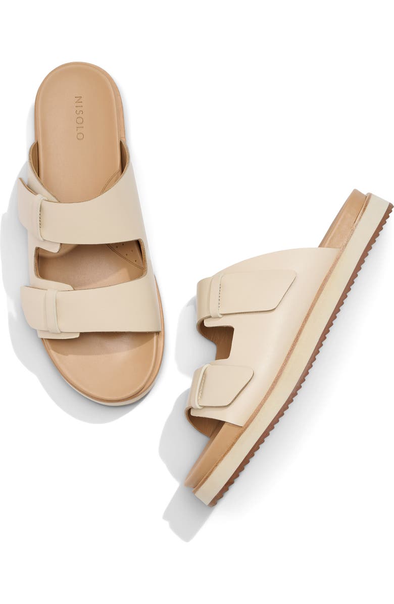 Nisolo Ella Go-To Platform Slide Sandal, Alternate, color, Bone
