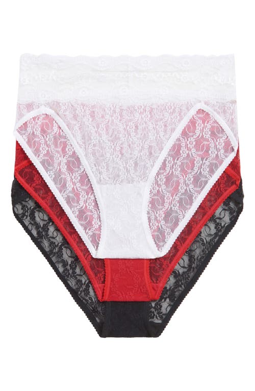 b.tempt'D by Wacoal Assorted 3-Pack Lace Kiss High Cut Briefs in Lace Kiss Basic 1  product