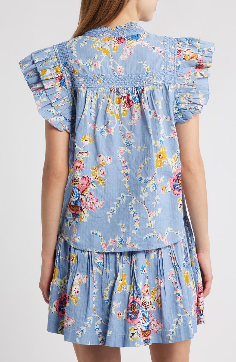 LOVE THE LABEL Sara Floral Cotton Top, Alternate, color, 
