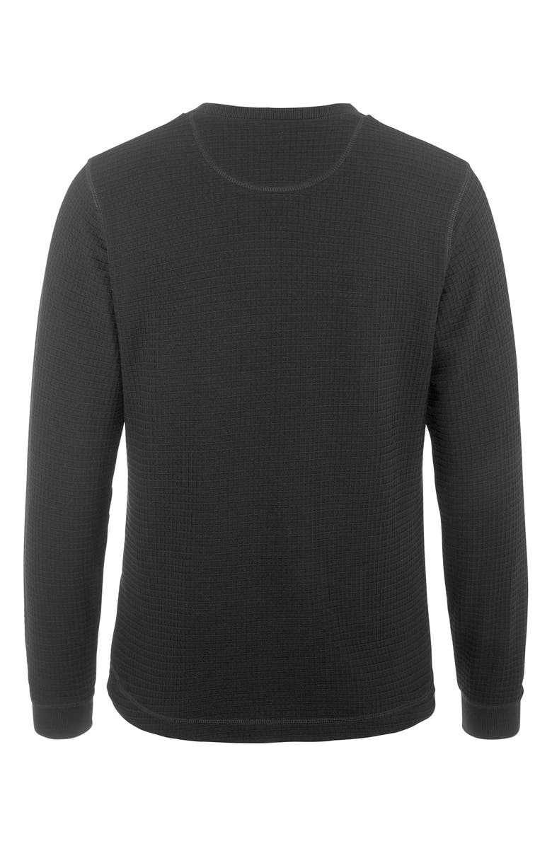 Craft Waffle Knit Long Sleeve T-Shirt, Alternate, color, Black