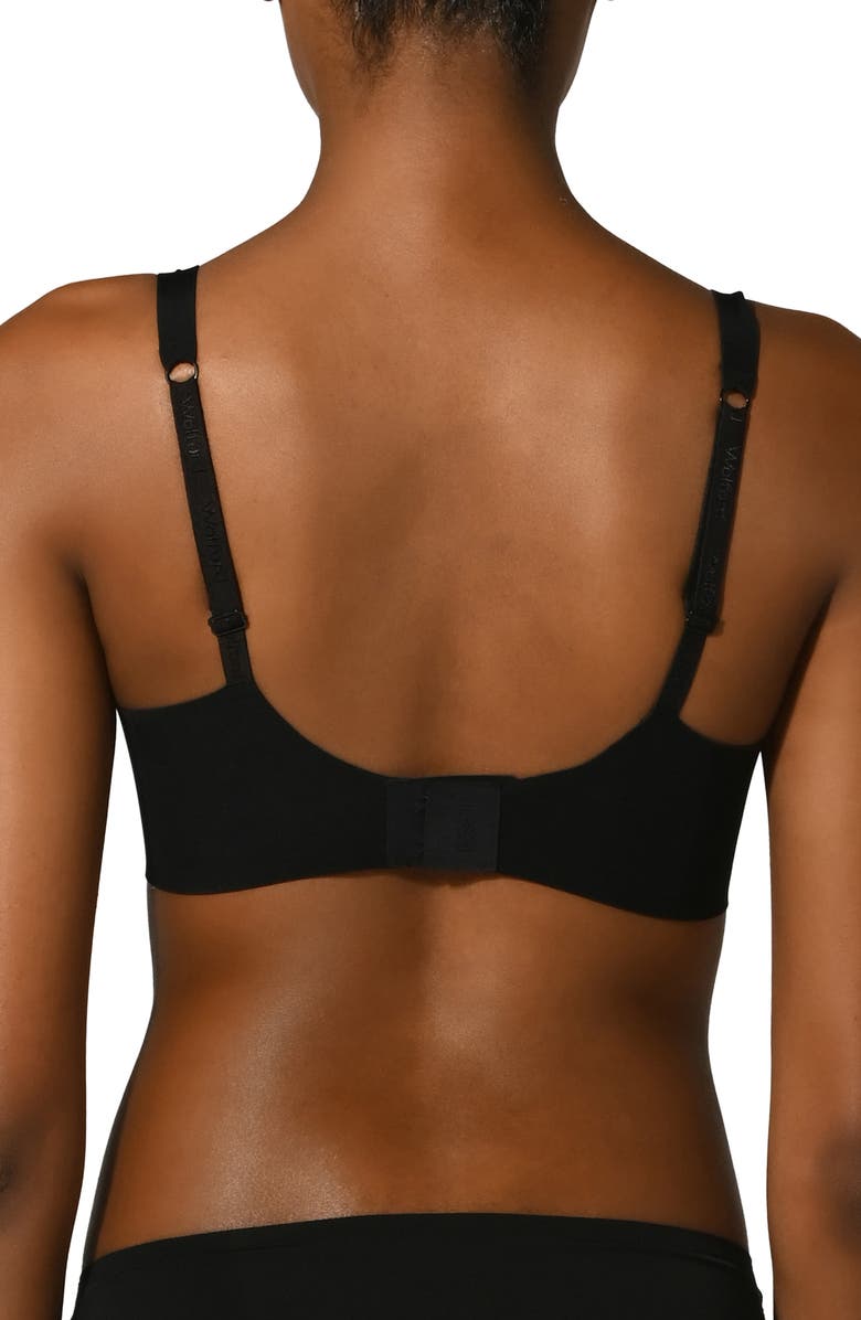 Wolford Pure 3W Underwire Bra, Alternate, color, Black