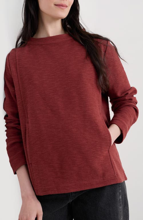 Seasalt Cornwall Topshell Sweatshirt In Burgundy