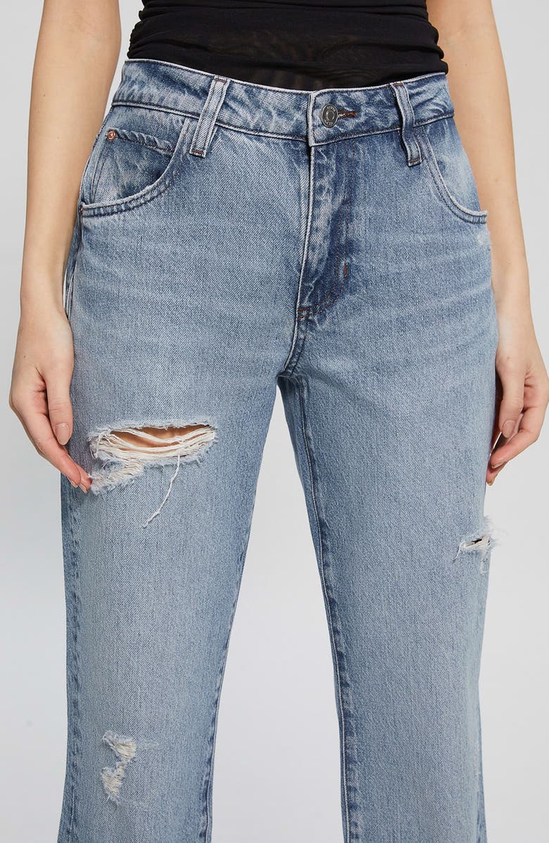 GUESS High Rise Cuffed Boyfriend Jeans, Alternate, color, Nonsense