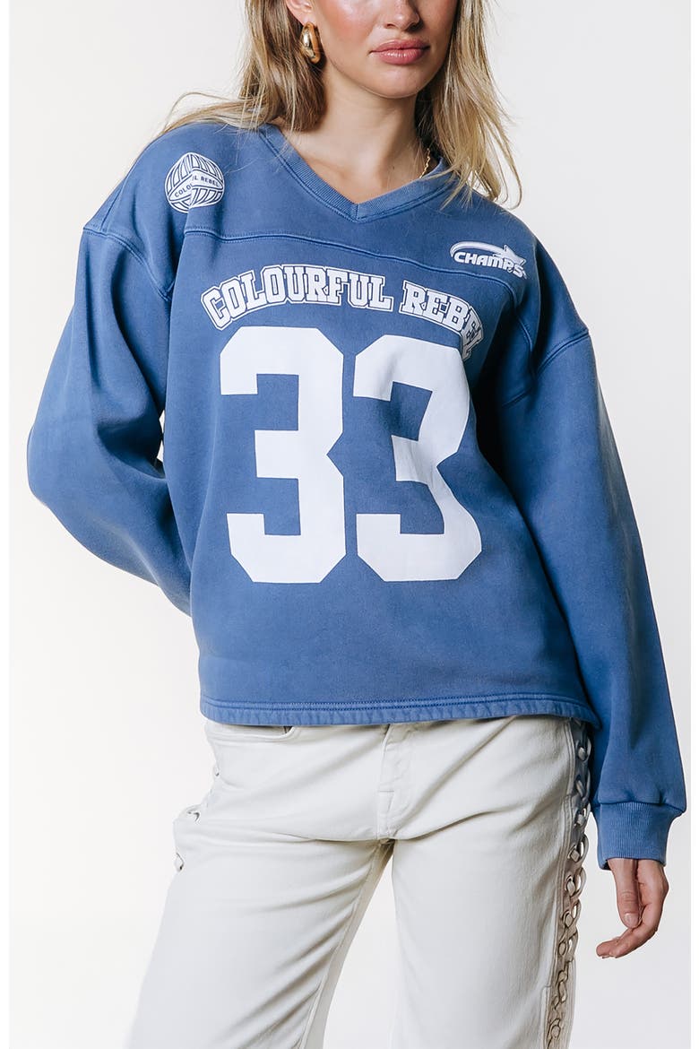 CR 33 Washed Baseball Sweat, Main, color, Blue
