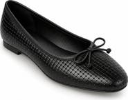 Menina Step Amelie Black Weave Ballet Flat