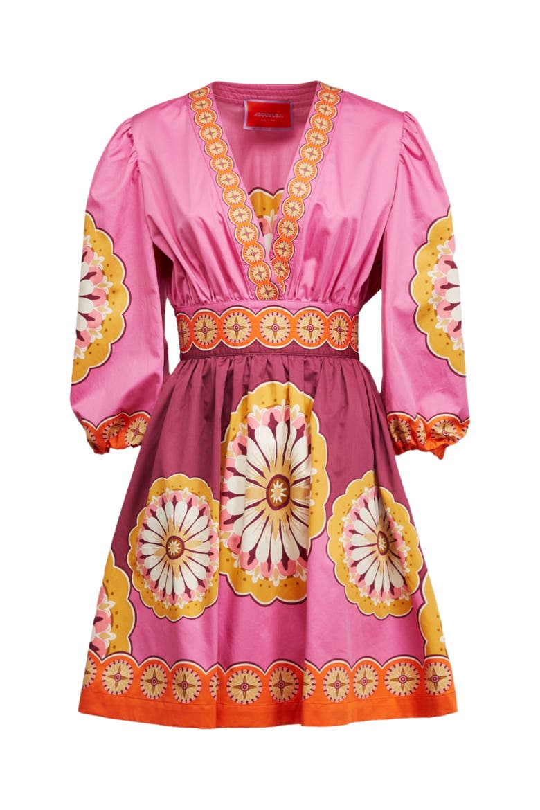 Margherita Dress Napoli Plates Placée Pink, Alternate, color, Napoli Plates Placée Pink