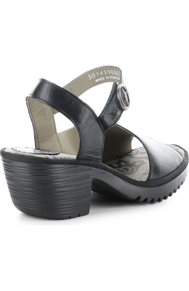 Fly London Wely Block Heel Asymmetric Sandal, Alternate, color,