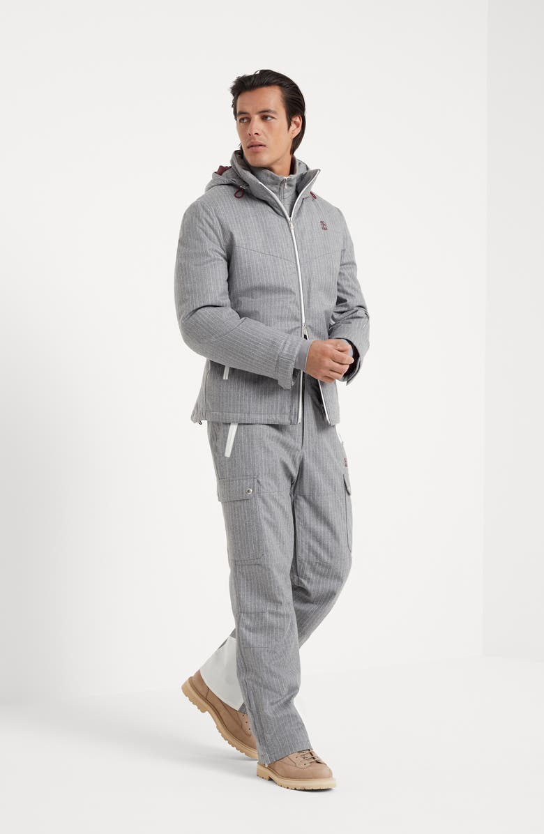 Brunello Cucinelli T-shirt with embroidery, Alternate, color, 