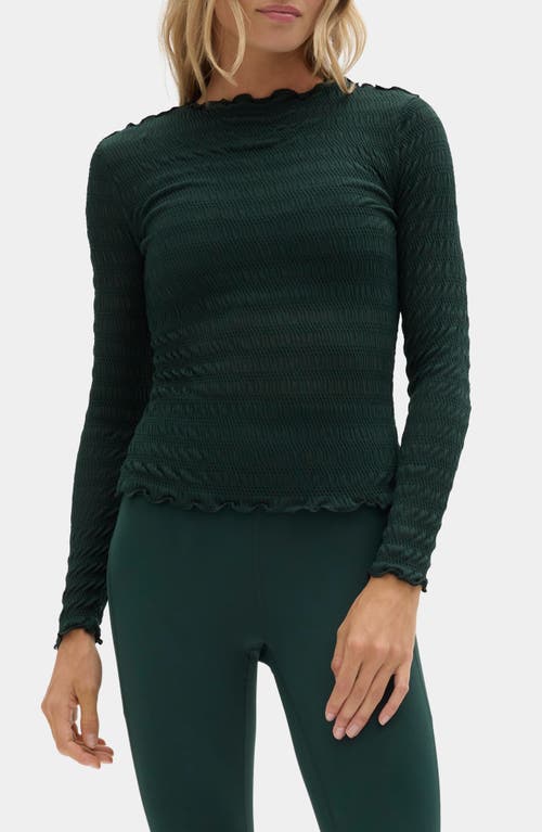 Halfdays Ynes Texture Top In Green