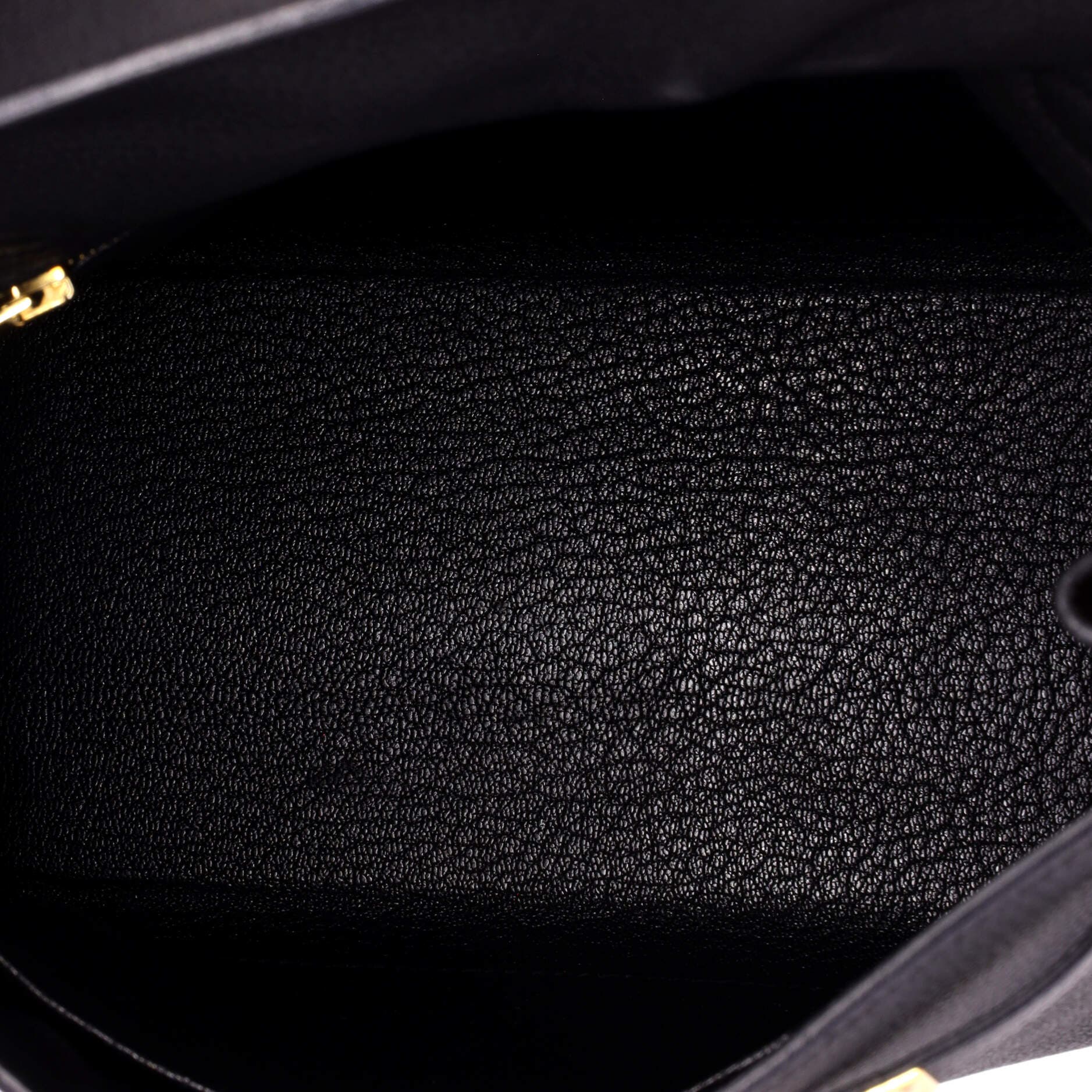 Kelly Handbag Black Togo with Gold Hardware 25, Alternate, color, Black