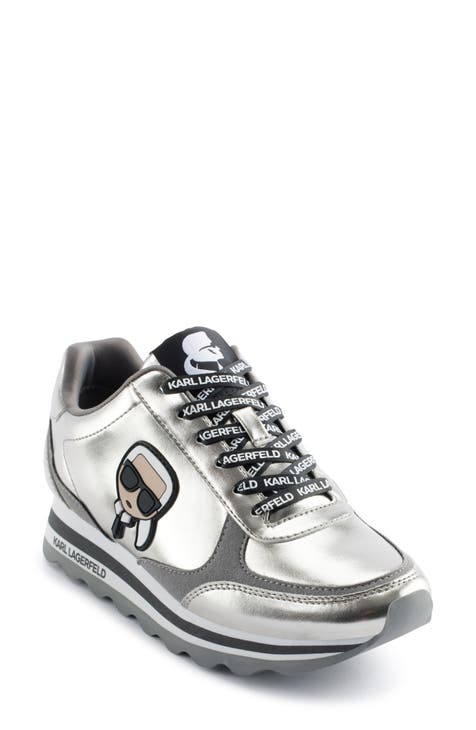 Karl Lagerfeld Paris signature logo lifestyle casual cheapest platform sneakers