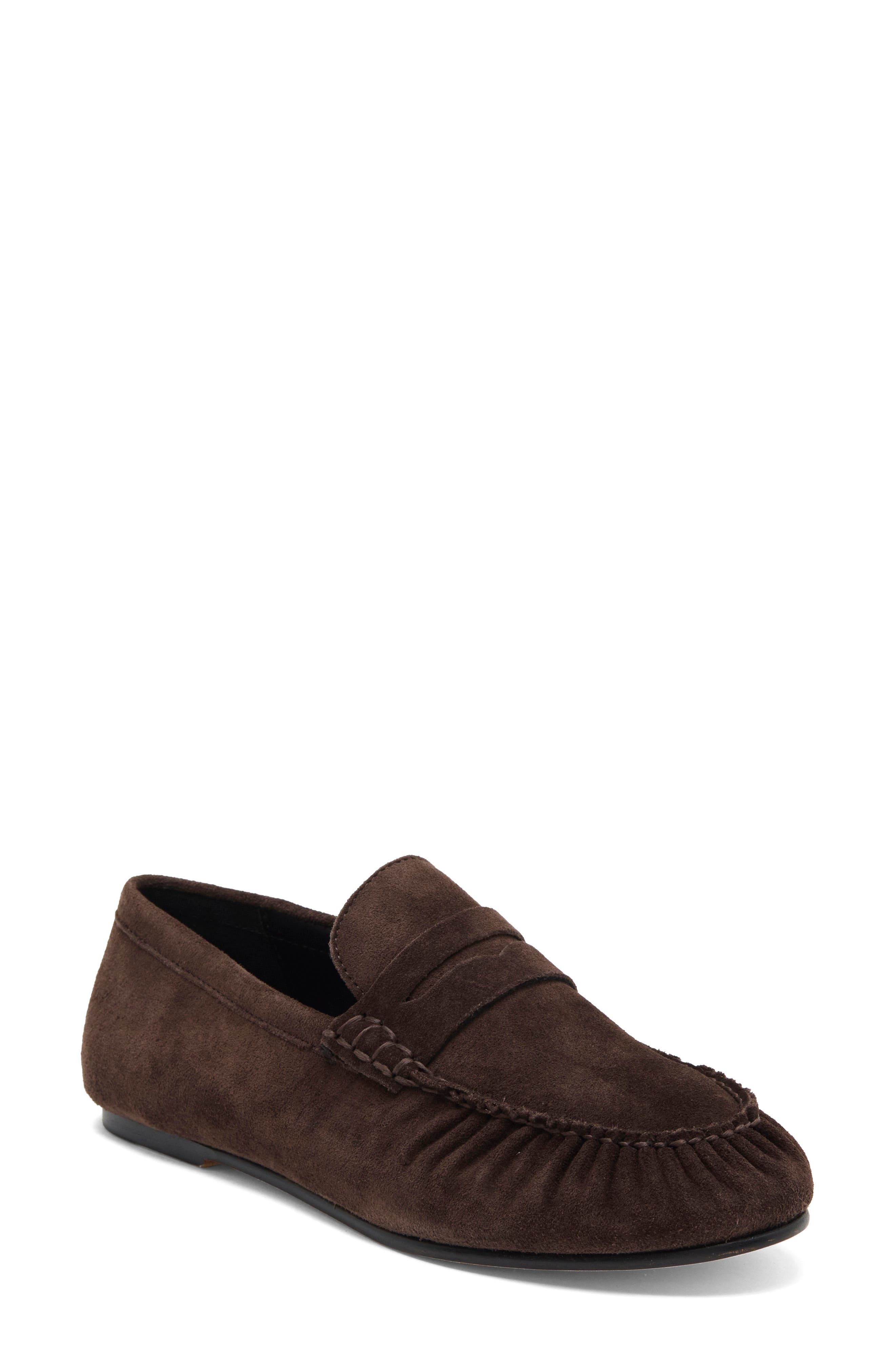 Sydney Leather Loafer, Main, color, ESPRESSO SUEDE