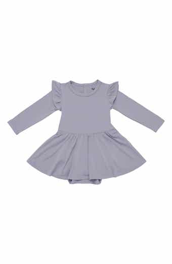 Kyte BABY Haze Twirl Long Sleeve Skirted Bodysuit