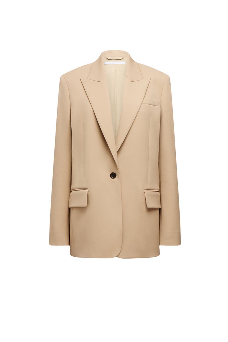 Wool Oversized Tailored Jacket, Alternate, color, Camel