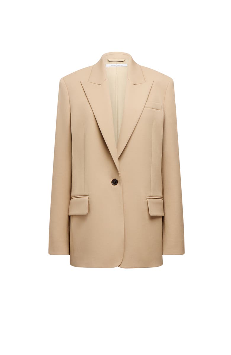 Another Tomorrow Wool Oversized Tailored Jacket, Alternate, color, Camel