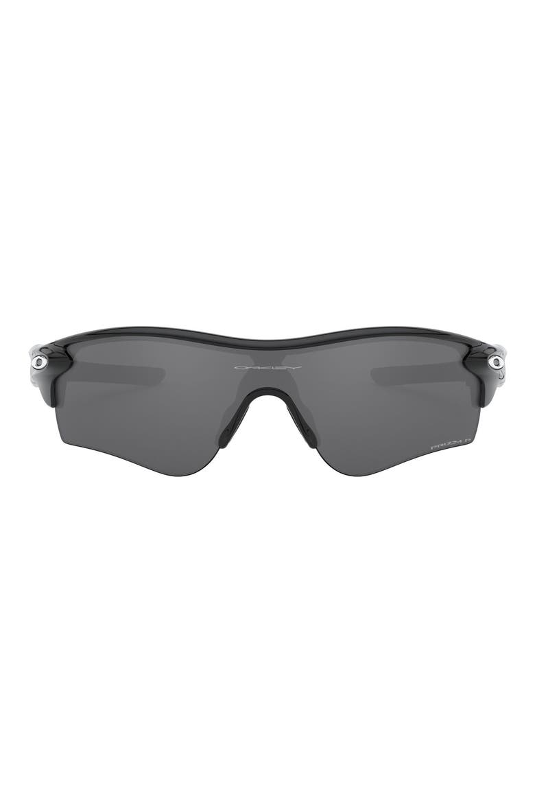 Radar® EV Path® 138mm Prizm™ Polarized Wrap Shield Sunglasses, Main, color, BLACK