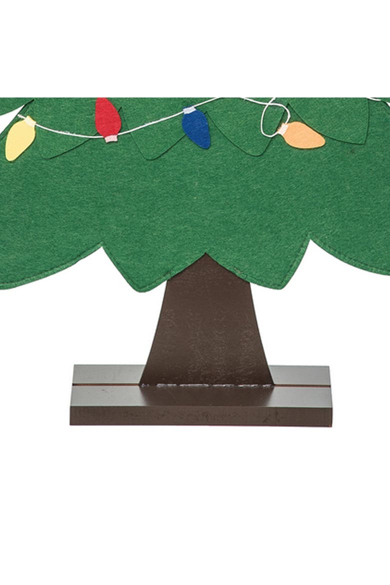 Christmas Tree Felt Figurine, Alternate, color, Green