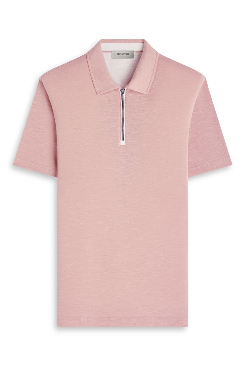 Quarter Zip Polo, Alternate, color, DUSTY PINK