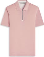 Bugatchi Quarter Zip Polo