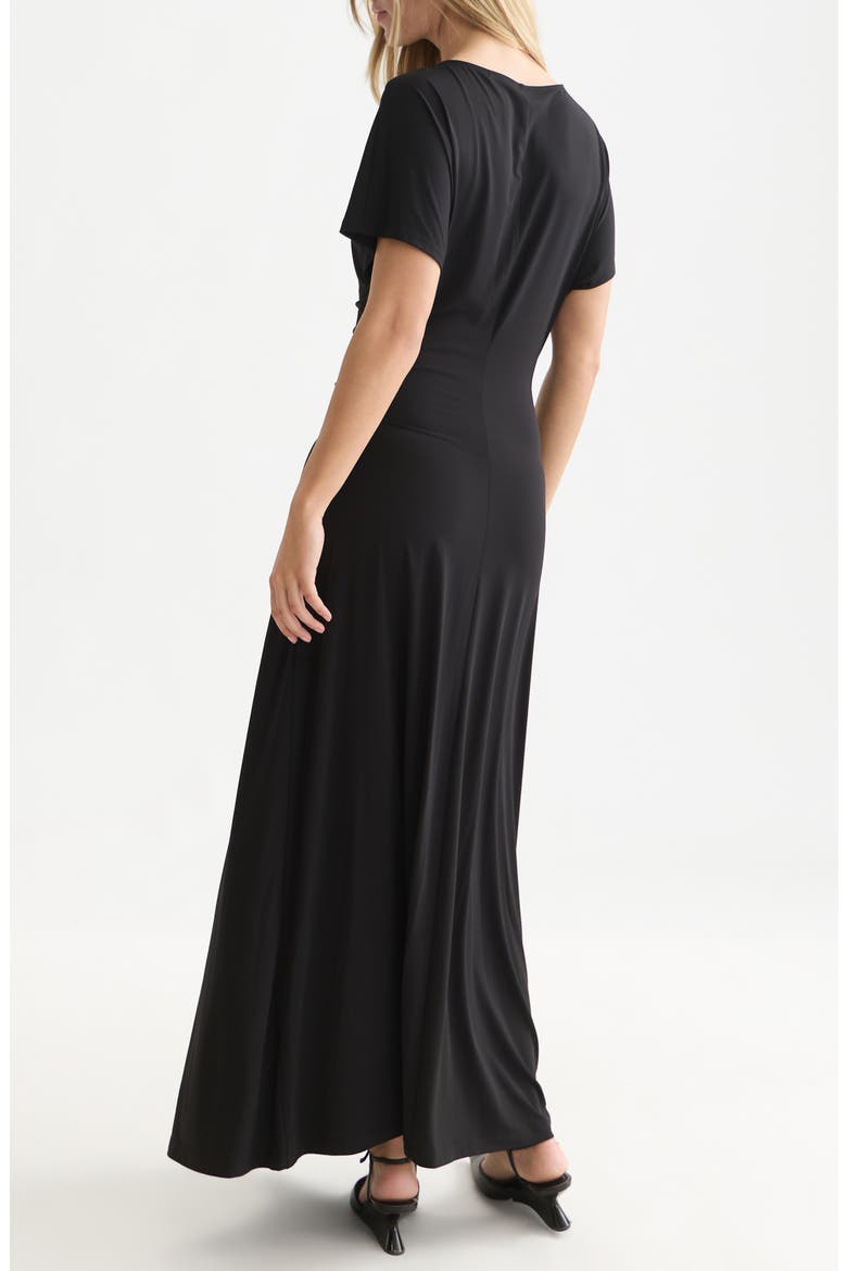 Ruched Maxi Dress, Alternate, color, METEORITE