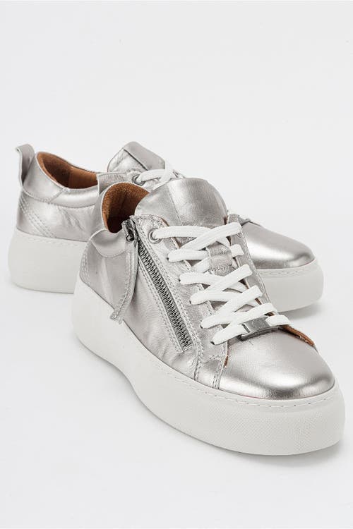 Forever & Always Shoes Allie Leather Zip Sneaker