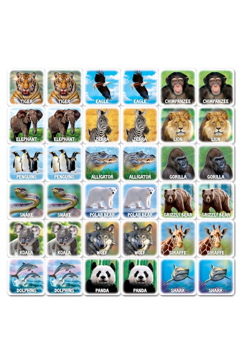 World of Animals Matching Game, Alternate, color, Multicolor