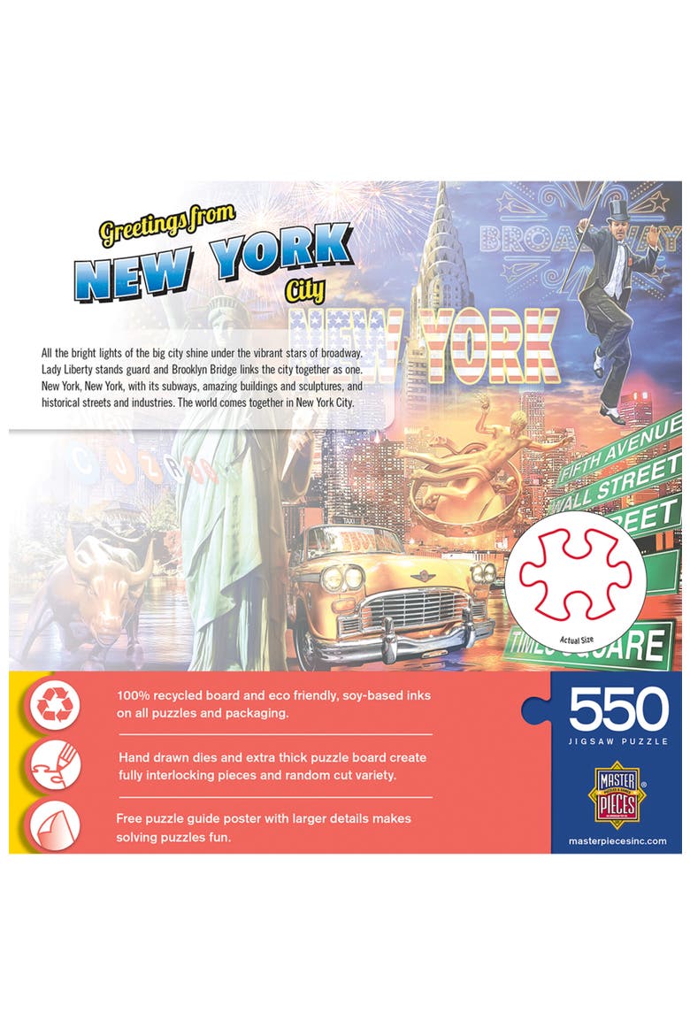 Greetings From NYC 550pc Puzzle, Alternate, color, Multicolor