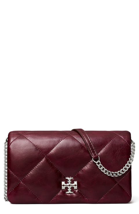 Kira Quilted Leather Wallet on a Chain